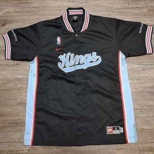 Vintage Nike NBA Team Sports Sacramento Kings 87 Warm Up Size Large Excellent